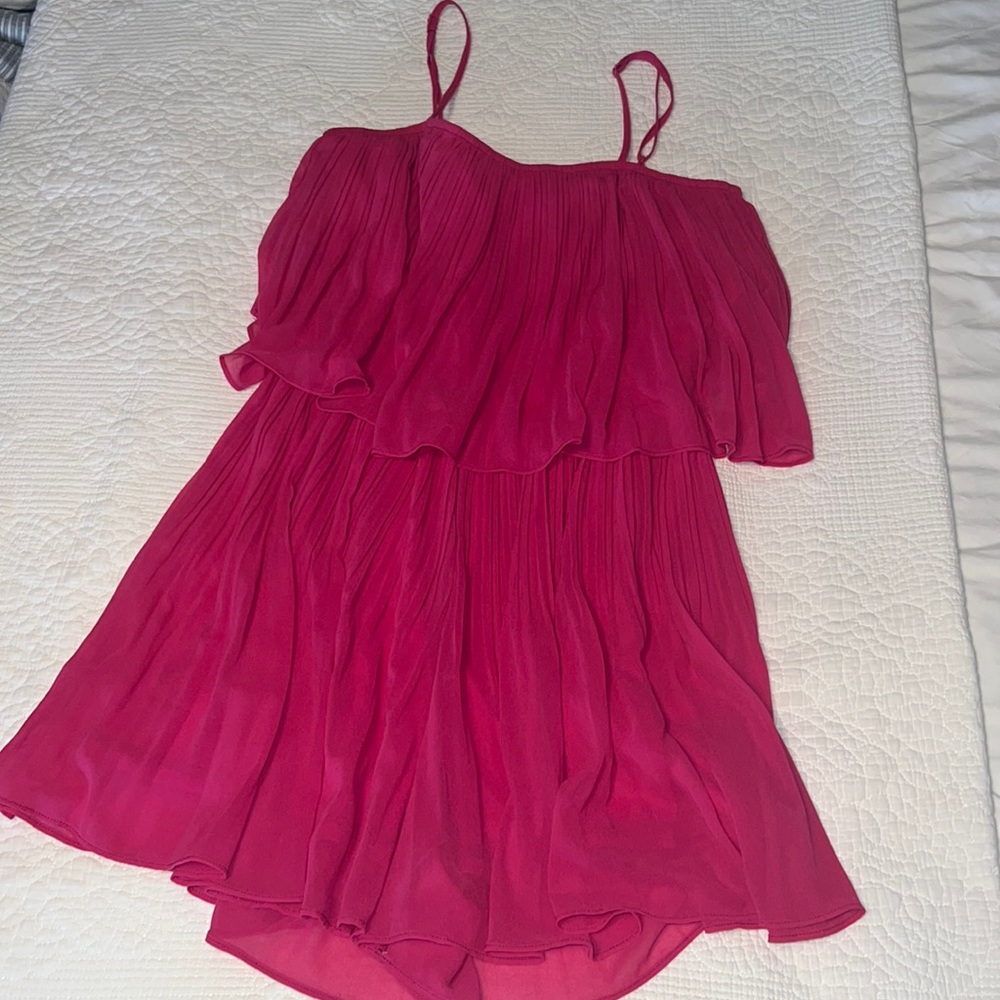 Amazing tiered pleated romper